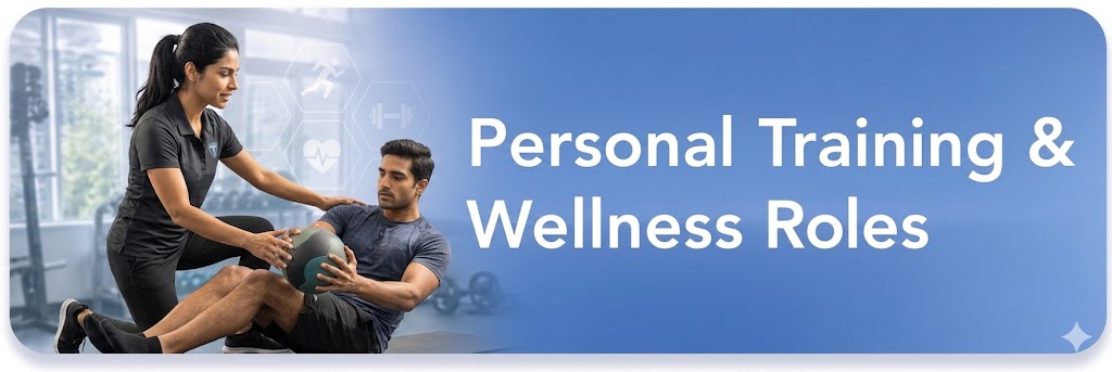 Athletic training, personal training & wellness roles