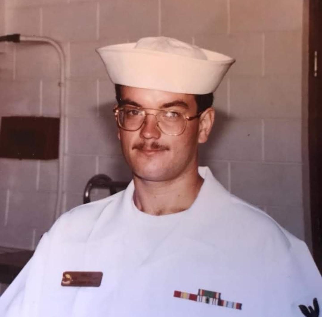 Pictured here in 1994, Rob served in the Navy and was stationed at the Naval Air Station Babras Point in Hawaii